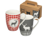 Set aus 2 Weihnachtstassen
